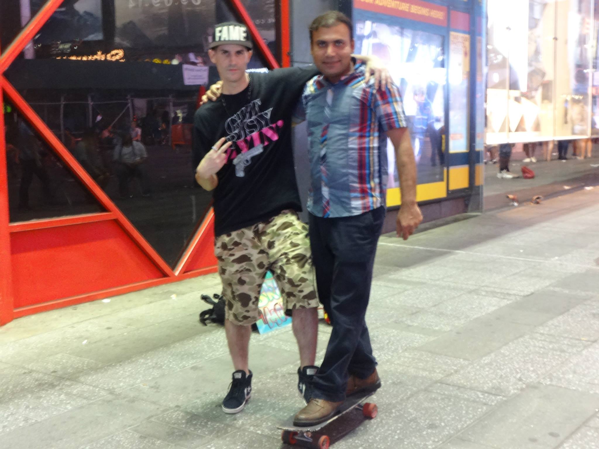 Visit to Times Square, New York