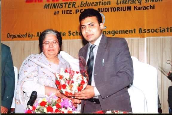With Education Minister Sindh, Dr. Hameeda Khurro