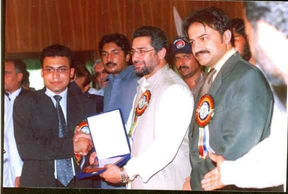 Best Teacher Award by the  Education Minister Punjab, Mian Imran Masood.