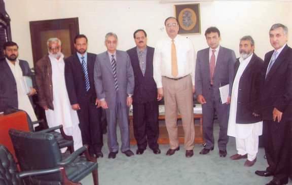 Educational Reforms meeting with Federal Minister for Education Lt. Gen. Javed Ashraf Qazi
